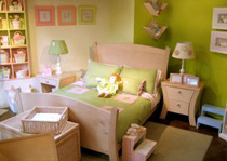 Kinderbett im Kinderzimmer